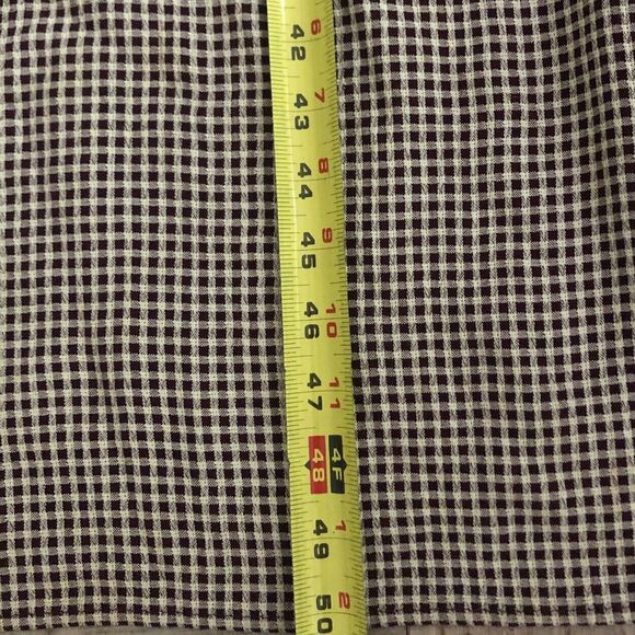 Stuart Allen Gingham Dress Womens Sz 8 VTG 70s USA Midi Vest Cottagecore Pockets - Picture 12 of 15